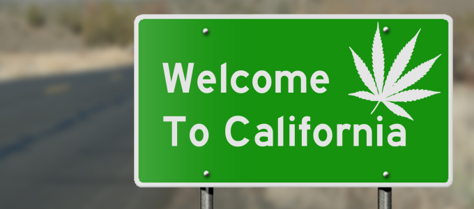 california weed sign