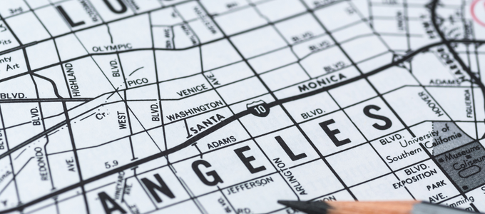 map of los angeles